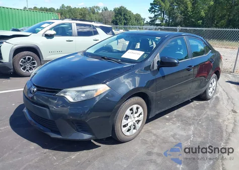 2016 Toyota Corolla L z USA, uszkodzony, nr VIN 2T1BURHE5GC485351